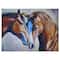 Designart - Brown Amorous Horses - Large Animal Art Canvas Print